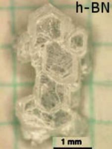 microscopic Boron nitride crystal