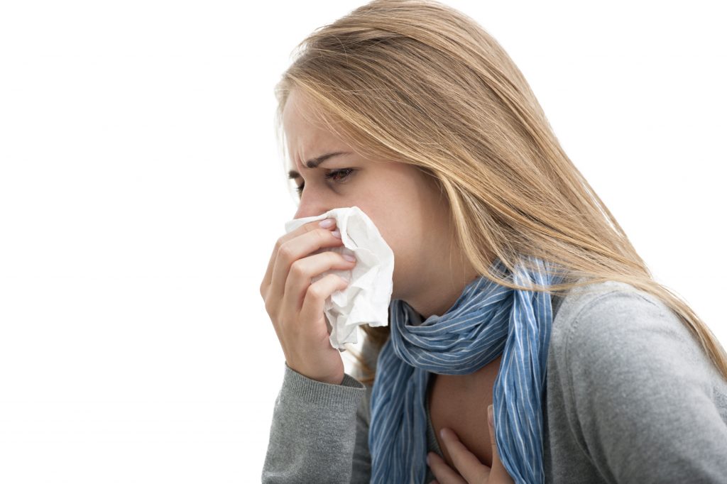 woman-coughing